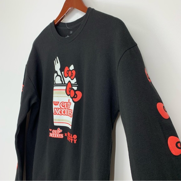 Ripple Junction Nissin Cup Noodles x Hello Kitty Collab Crew Neck Sweatshirt - Picture 6 of 16